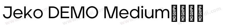 Jeko DEMO Medium字体转换
